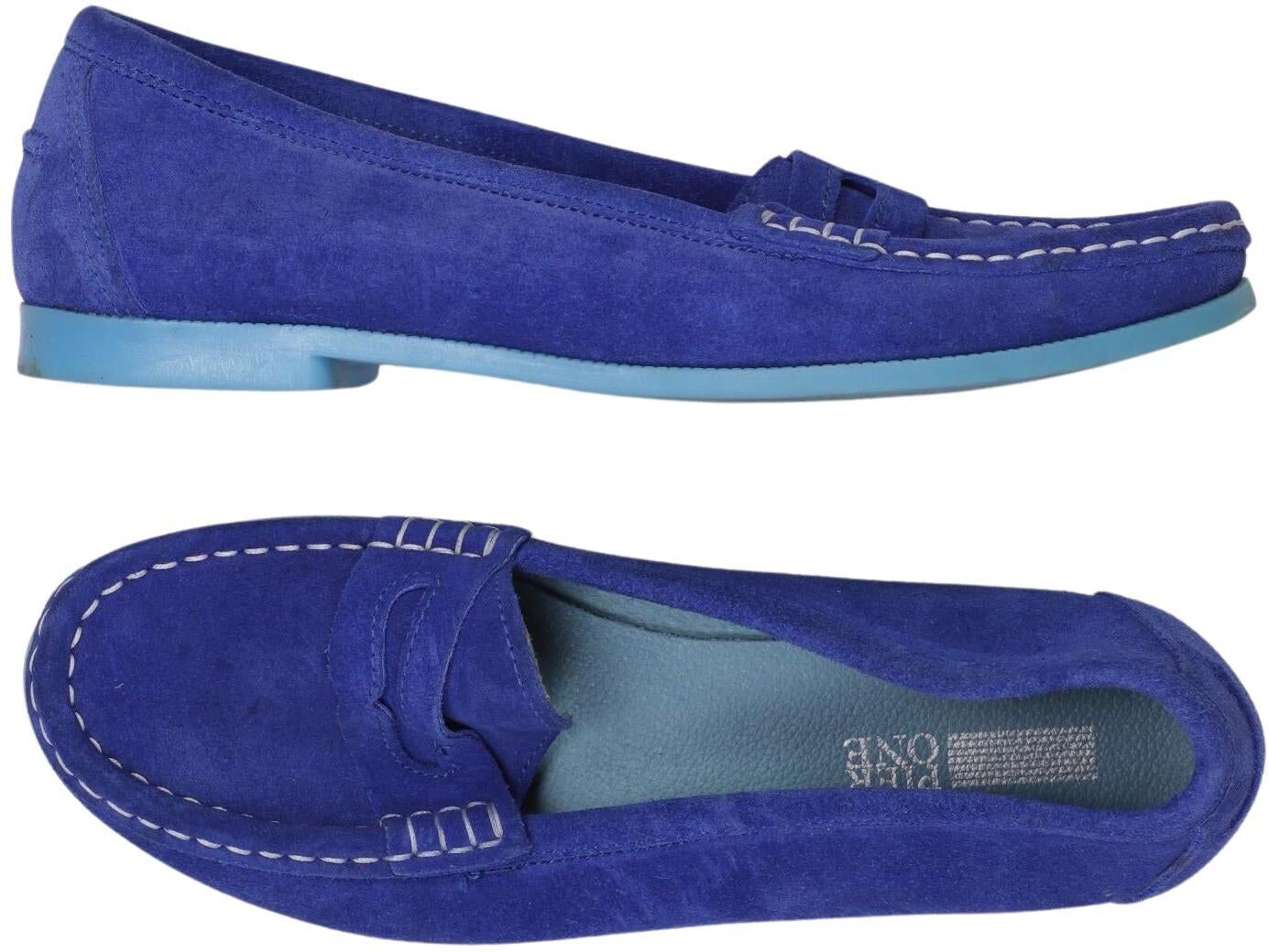 pier one Damen Ballerina, Blau, Gr. EU 36, Leder - Second Hand