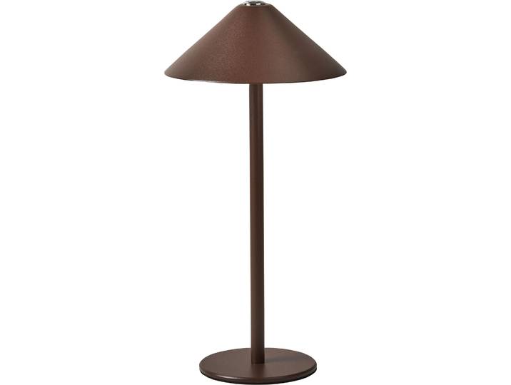 BELIANI LED-Tischlampe Braun Metall Kabellos Wiederaufladbar Touch Funktion Dimmfunktion USB Kabel Indoor Outdoor Tischleuchte Schreibtischlampe