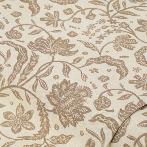 Dekostoff Skandinavische Blumen "Lorena", beige/ecru