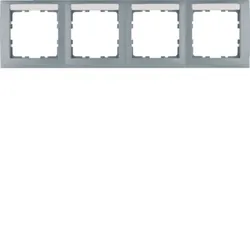 Berker Rahmen 4fach alu lack 10249959