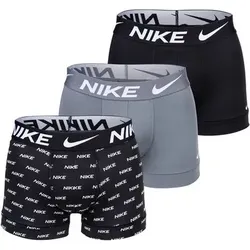 NIKE Herren Boxer Shorts, 3er Pack - Trunks, Dri-Fit Micro, Logobund, Größe M in Schwarz Schwarz