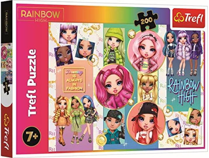 Trefl - Vriendschap Rainbow High - Puzzel 200 Elementen