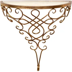 möbel direkt online Wandkonsole Regal antik goldfarben