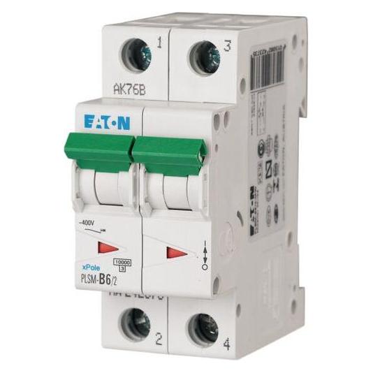 Eaton overcurrent switch 2P C 6A 10 kA AC PLSM C6/2-MW (242399) (242399)