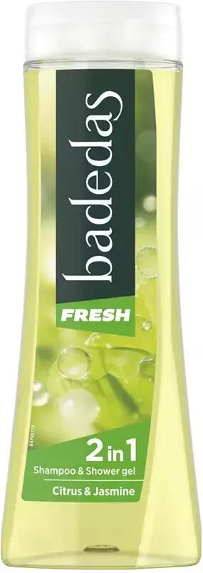 Badedas Frisches 2-in-1 Duschgel + Shampoo mit Zitrus- und