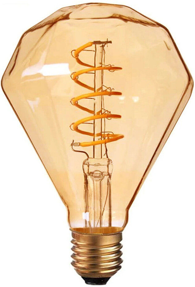 Borough Wharf Shuster 4W E27 LED Vintage Edison Light Bulb Amber Amber E27/Medium (European)