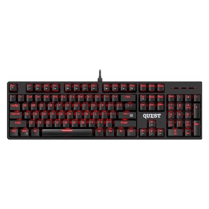 Defender QUEST GK-596 RGB ANTI-GHOSTING Mechanische Tastatur (US, Kabelgebunden) (45597)
