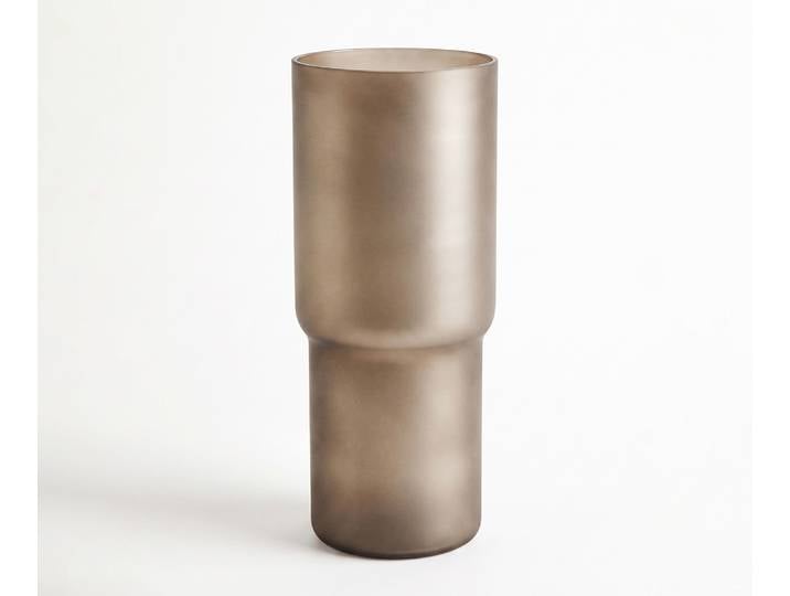 Vase Columna B20 x T20 x H49 cm Glas Opal Mundgeblasen, Wohnaccessoires