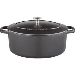 Küchenprofi Bratentopf Bretagne ov 33cm sw, Pfanne + Kochtopf, Schwarz