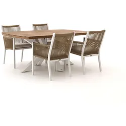 Manifesto Rivola/Induno dänisch oval 180 cm Gartenmöbel-Set 5-teilig