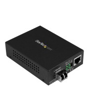 StarTech.com Gigabit Ethernet Glasfaser Medienkonverter 850nm MM LC 500m 10Base-T 1000Base-LX 1000Base-SX 100Base-TX 1000Base-T RJ-45 / Multi-Mode bis zu 550 m 850 nm (MCM1110MMLC)