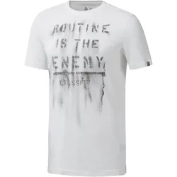 Reebok, Herren, Sportshirt, Routine (M), Weiss