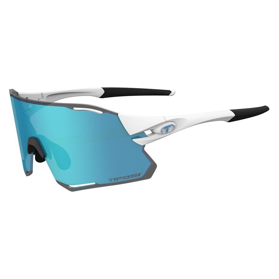 Tifosi Rail Race Clarion Matte white Brille (2 Hand Clarion Blue 14,7% Lichtdurchlässigkeit, 95,6% (Matte White, Clarion Blue, Clear) (35780437)
