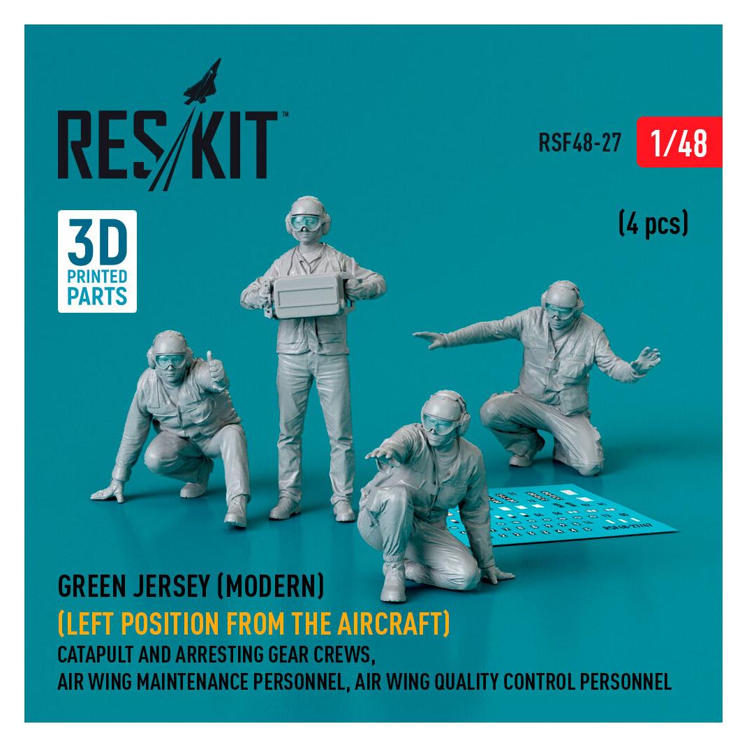 ResKit Green jersey (Modern) (Left position from the aircraft) Catapult and Arresting Gear Crews, Air Wing (RSF48-0027)