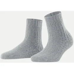 Socken Bedsock Rib Grau 39-42