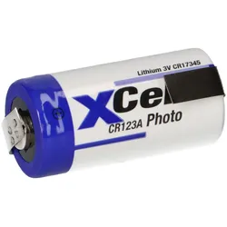 XCell CR123A Lithium Batterie 3V 1550 mAh mit Z-Lötfahne – CR17345