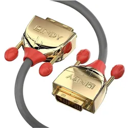 Lindy Dvi — Dvi (2 m), Videokabel, Gold