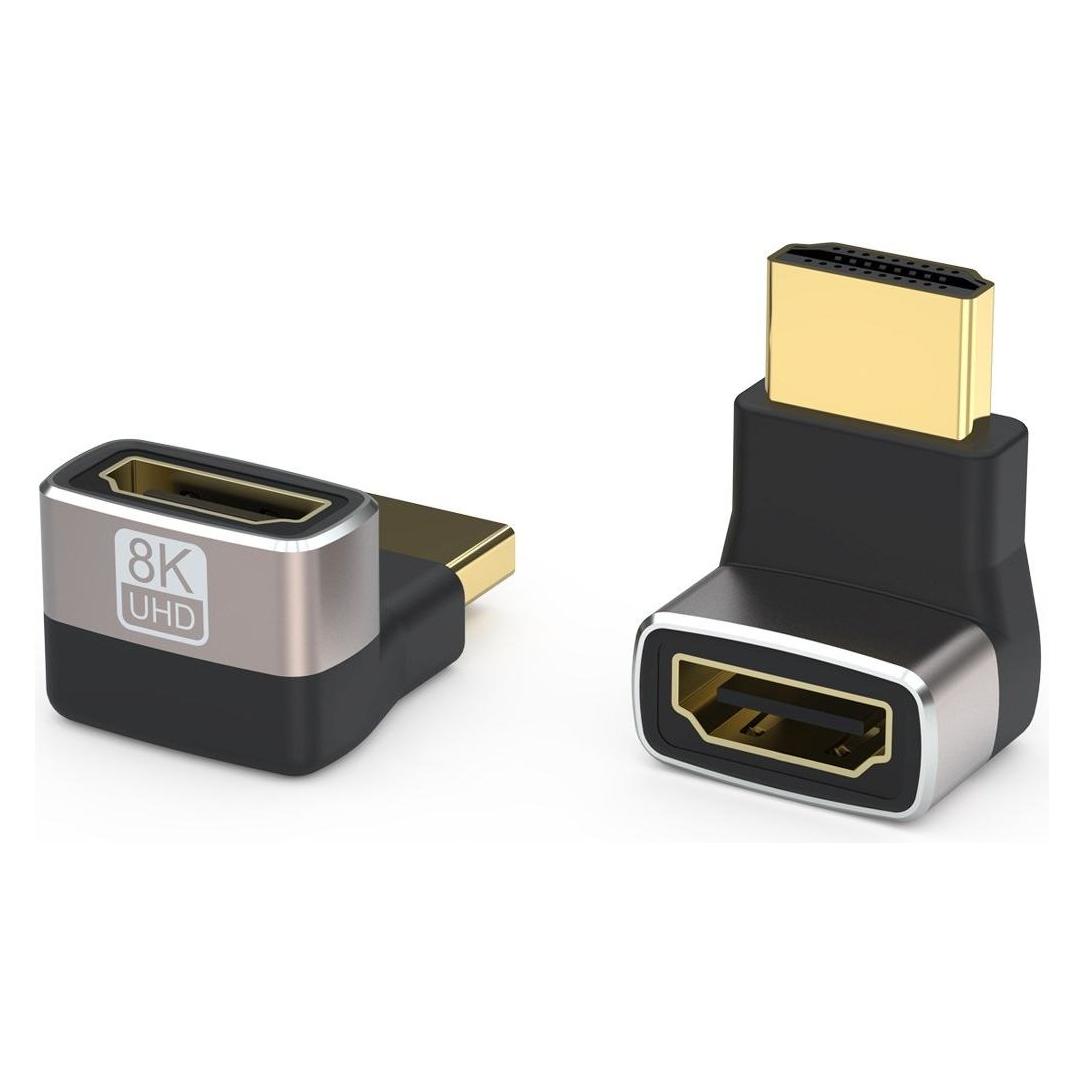 PremiumCord Adaptér spojka 8K HDMI A - HDMI A, F/M, zahnutá do pravého úhlu 90° (HDMI, HDMI) (kphdma-40)
