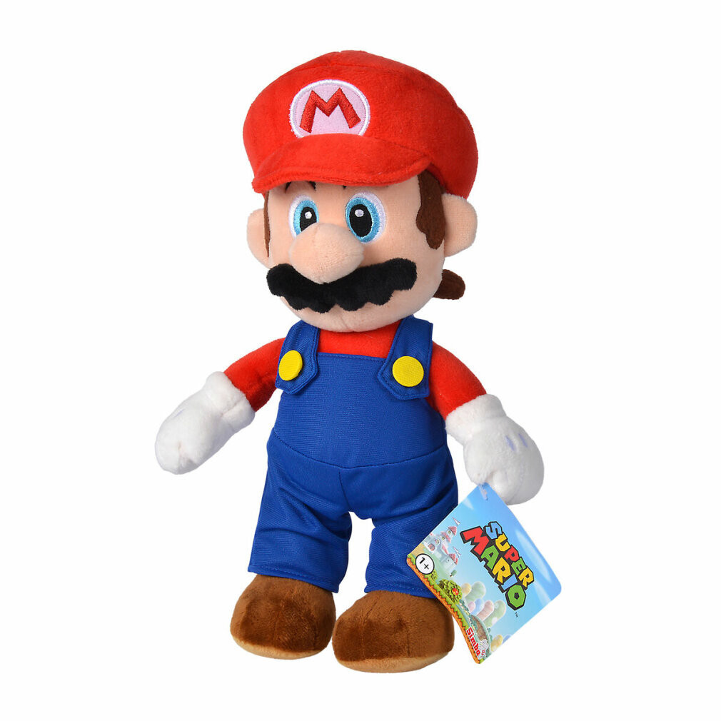Nintendo Super Mario Bros. Mario knuffelbeer, 30 cm, meerkleurig