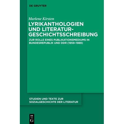 Lyrikanthologien und Literaturgeschichtsschreibung, Gebundene Ausgabe von Marlene Kirsten, De Gruyter, 978-3-11-914680-7