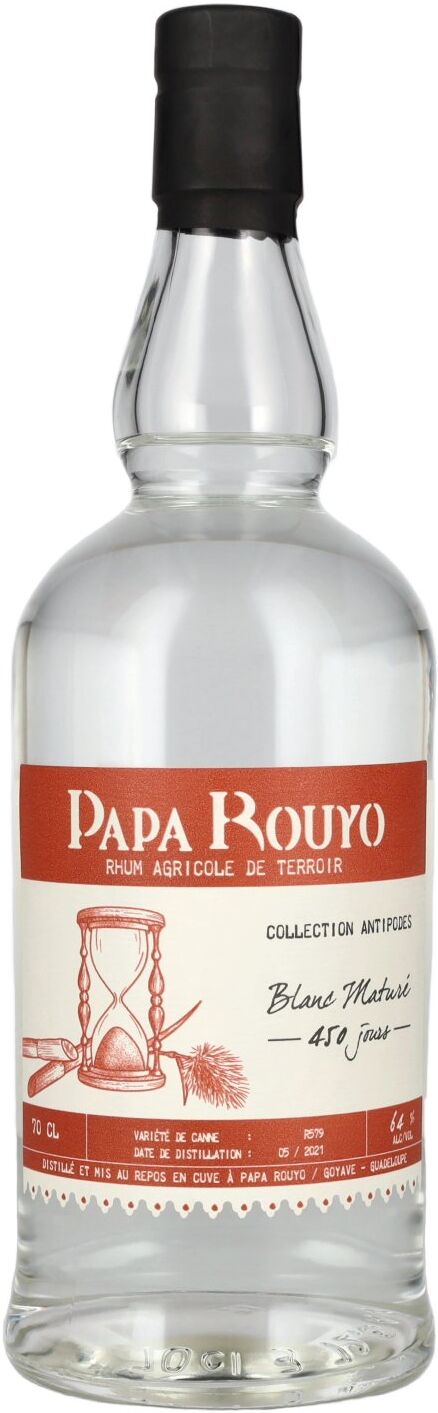 Papa Rouyo Blanc Maturé Antipodes Rhum Agricole 64% Vol. 0,7l