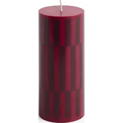 Column S Kerze bordeauxrot