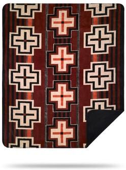 Denali Home Collection Denali Bounty Red/Black Blanket - 60x70