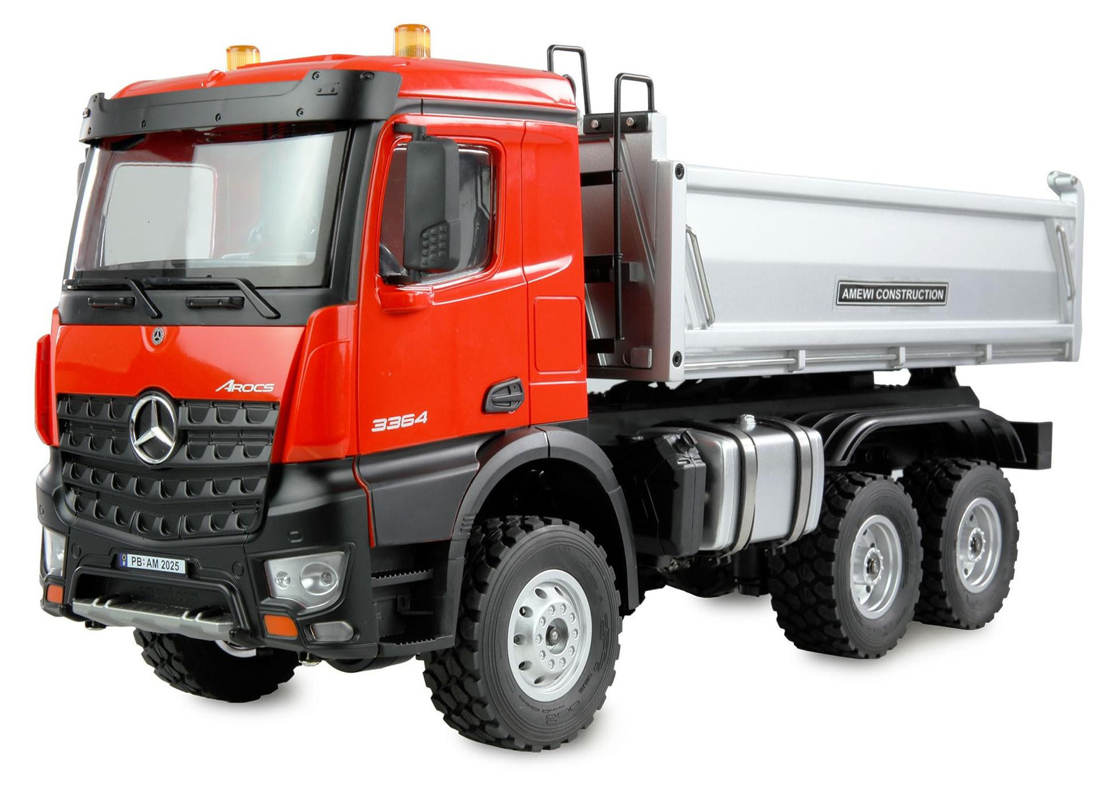 AMEWI Mercedes-Benz Arocs Kipper 6x6 1:14 RTR RC-auto rood