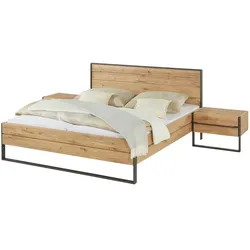 Bettanlage  Kava , holzfarben , Maße (cm): B: 314 H: 99,5