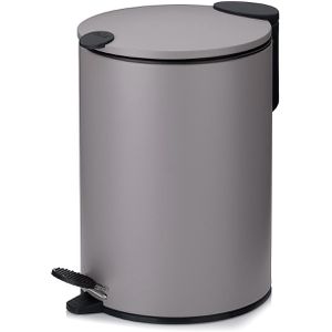 Kela Mülleimer Mats, 23610, hellgrau, Kosmetikeimer aus Metall, 3 Liter