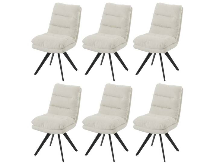ESSZIMMERSTUHL Weiß 6er-Set