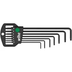 Wiha Stiftschlüssel Set im Classic Halter TORX MagicSpring 7-teilges Set schwarzoxidiert - 10381