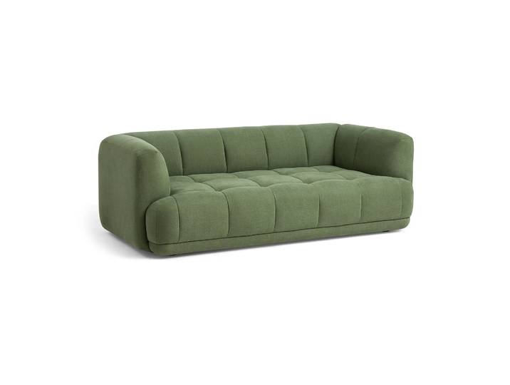 HAY Quilton Sofa 2-sitzig 214 cm Linara 100-Tarragon