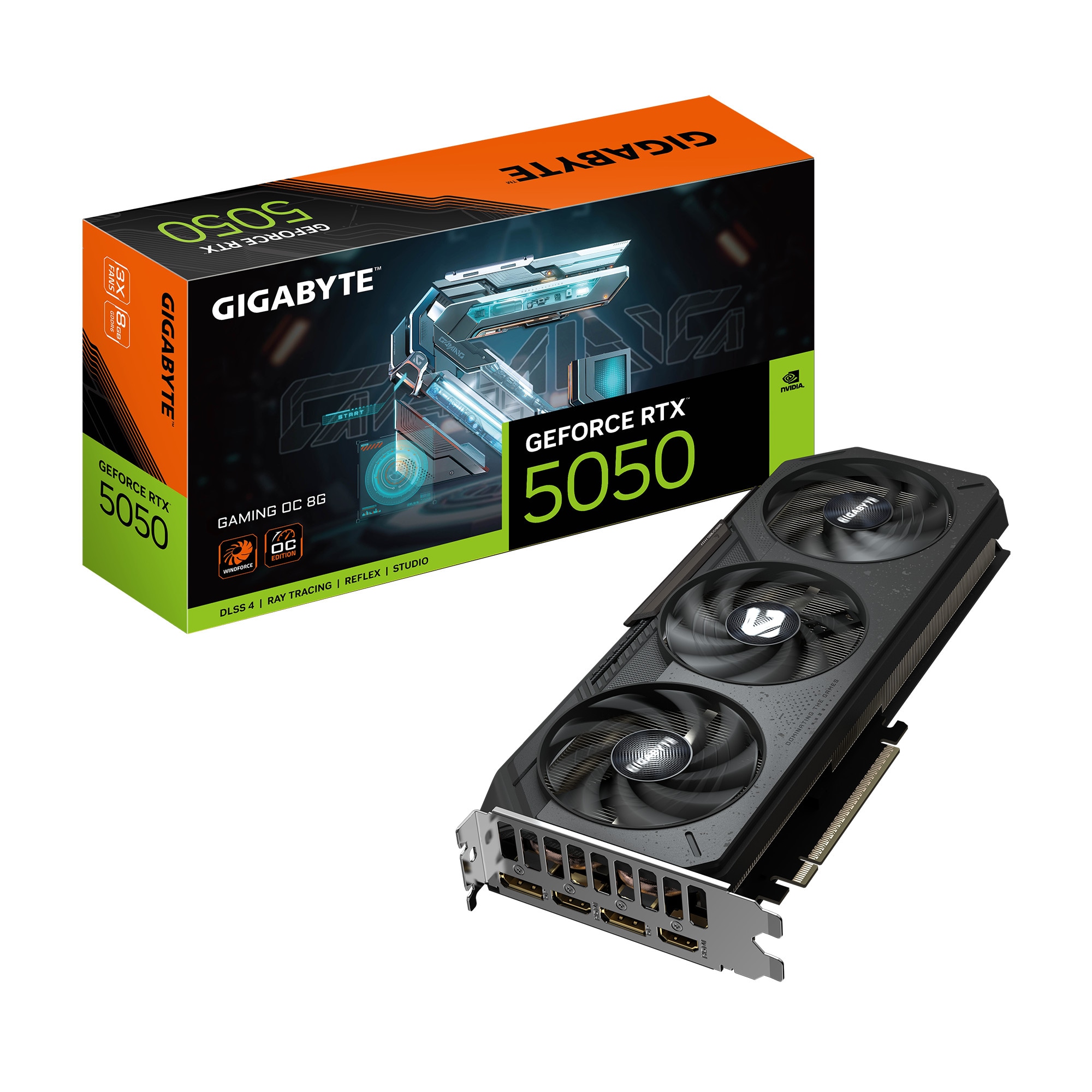 GIGABYTE GeForce RTX 5050 GAMING OC Grafikkarte 8 GB