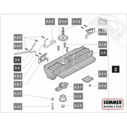 2. Sommer Laufwagen 1100N komplett mit Motor für Antriebe o. Kettenkanal, Marathon 1100 SL