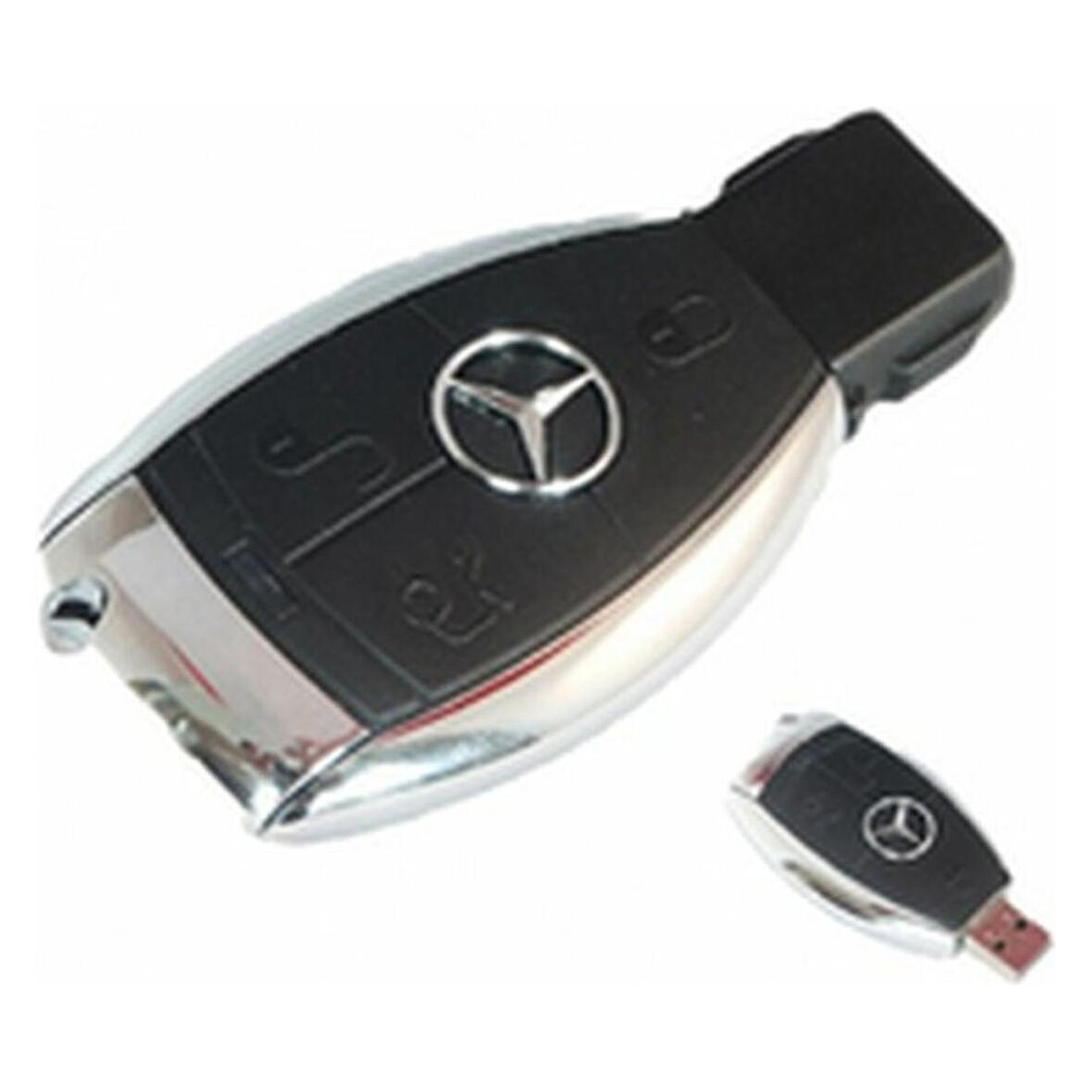 Tech One Tech PENDRIVE 32GB KEY MERCEDES USB 2.0/RUBBER TEC5002-32 (32 GB, USB-A) (TEC5002-32)