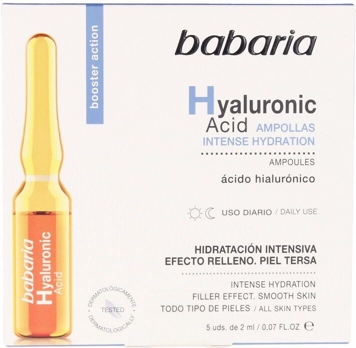 Babaria Ampoules hydratation intense Acide Hyaluronique 5 x 2 ml