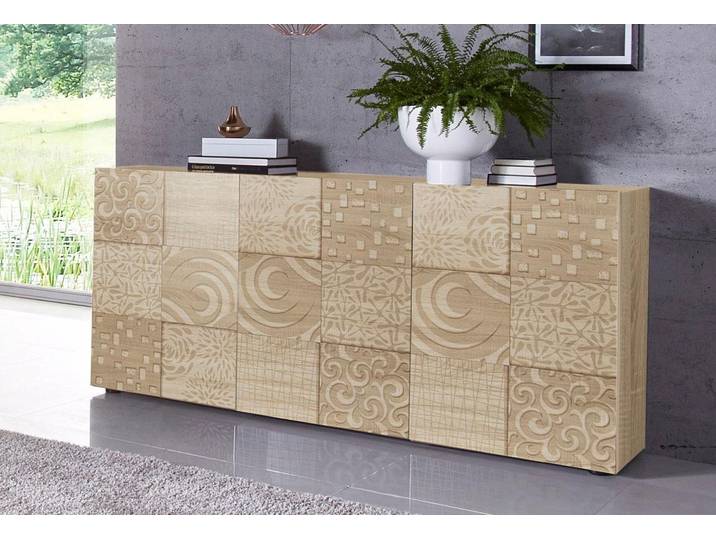 Home affaire Sideboard Miro, Breite 181 cm mit dekorativem Siebdruck