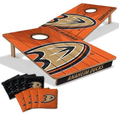 Skip's Garage Anaheim Ducks NHL Tailgate Cornhole Board Set