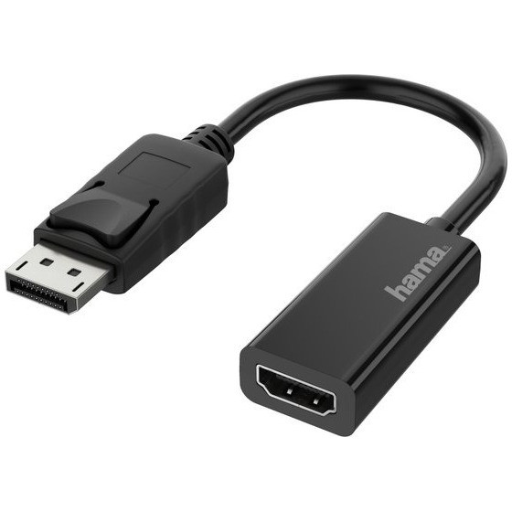 Hama DisplayPort naar HDMI Adapter voor Ultra-HD 4K Optische Kabel Zwart