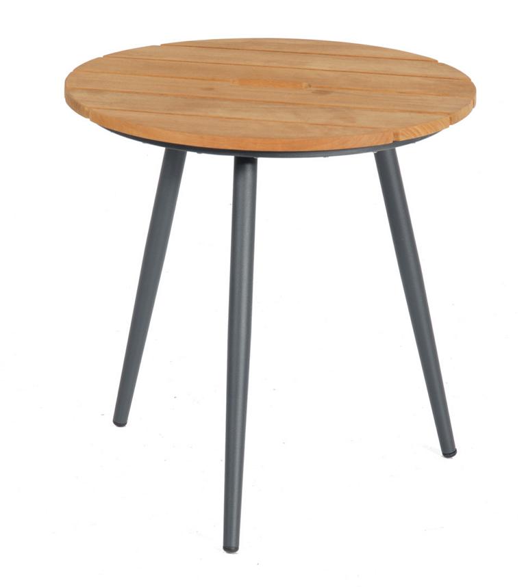 MUESING Beistelltisch Gala 50 cm Alu/Teak Sonnen Partner 16906025