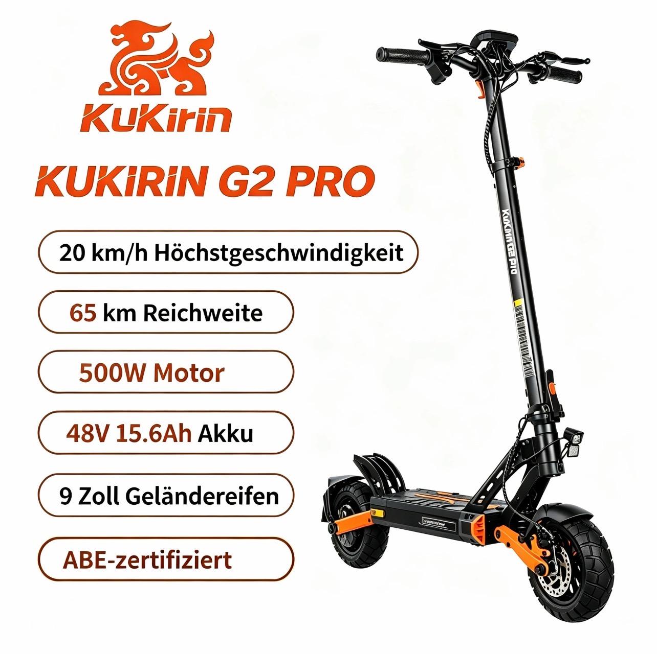 G2P-ABE E-Scooter, 500W, 20 km/h, 48V 15,6Ah,120kg