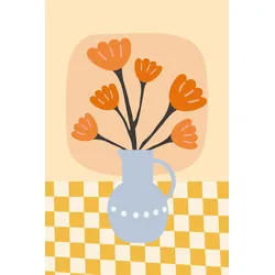 Bild BLOOM VASE (BHT 20x30x2.50 cm) - bunt - BHT 20x30x2.50 cm