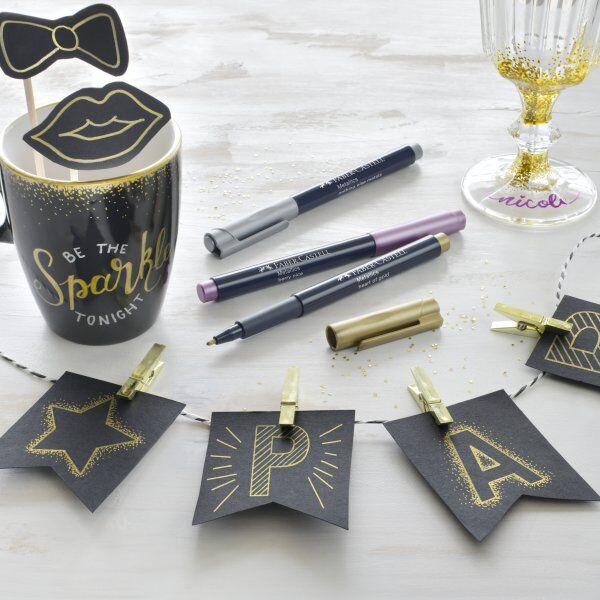Faber-Castell Metallics Marker   Guld