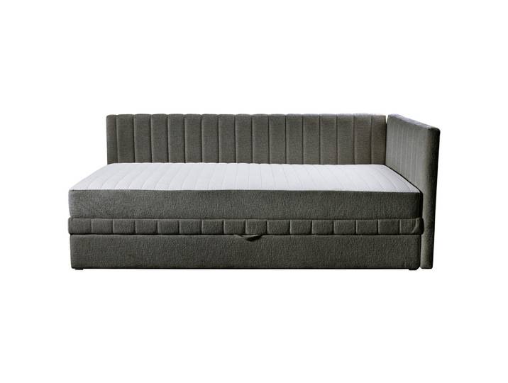 Mid.you Schlafsofa Roma, Grau, Kunststoff, 3-Sitzer, 212x83x99 cm, Armteil rechts, Wohnzimmer, Sofas & Couches, Schlafsofas, Schlafsofas mit Bettkasten