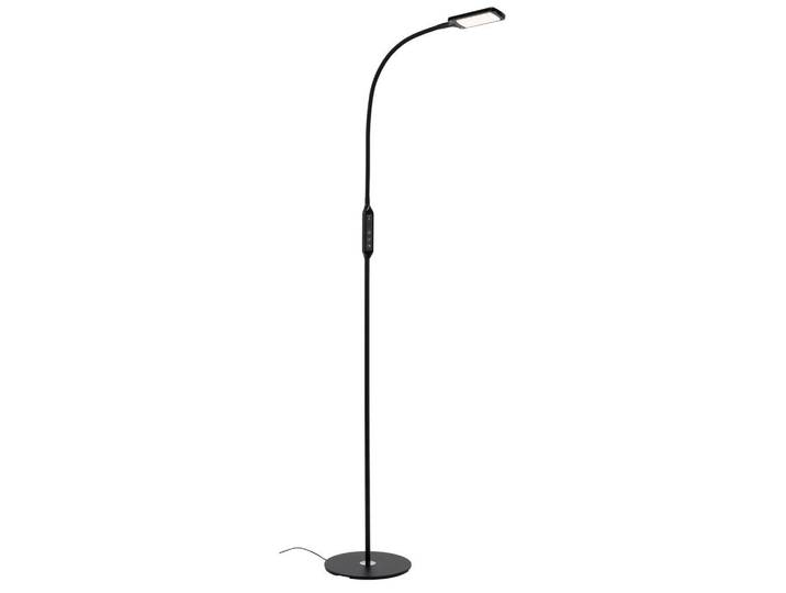 Lampadaire LED BRILONER LEUCHTEN OFFICE REMOTE\, 8 W\, 700 lm\, IP20\, noir\, métal-plastique\, intensité lumineuse variable\, avec télécommande\, CCT\, Ø 24 cm