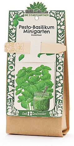 Anzuchtset – Minigarten "Basilikum"