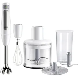 Braun MultiQuick 7 MQ7035, Stabmixer, Silber, Weiss