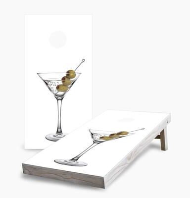 Skip's Garage Martini Cornhole Boards