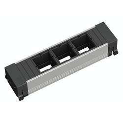 Bachmann 916.010 Steckdosenleiste ohne Schalter Aluminium, Schwarz ohne Stecker